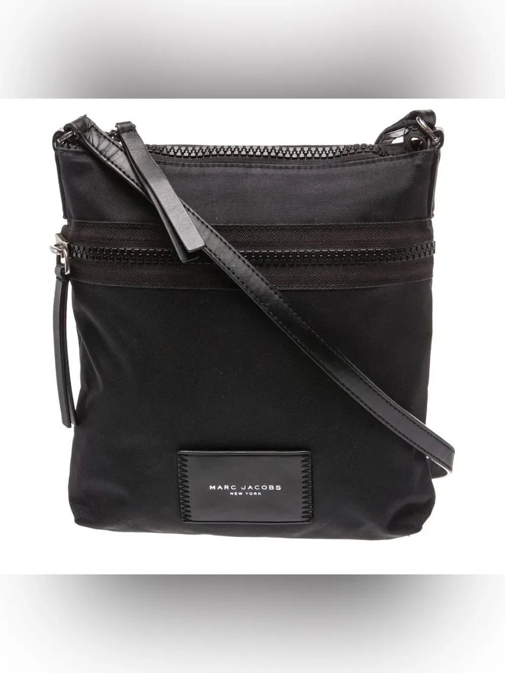 Marc Jacobs Black Nylon Slim Crossbody Bag